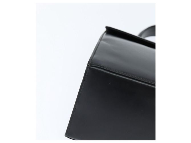 Salvatore Ferragamo Gancini Hand Bag Leather 2way Black Gold - vista 10