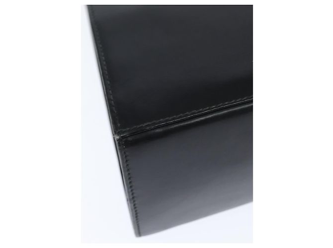 Salvatore Ferragamo Gancini Hand Bag Leather 2way Black Gold - vista 12