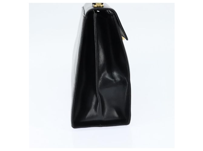 Salvatore Ferragamo Gancini Hand Bag Leather 2way Black Gold - vista 4