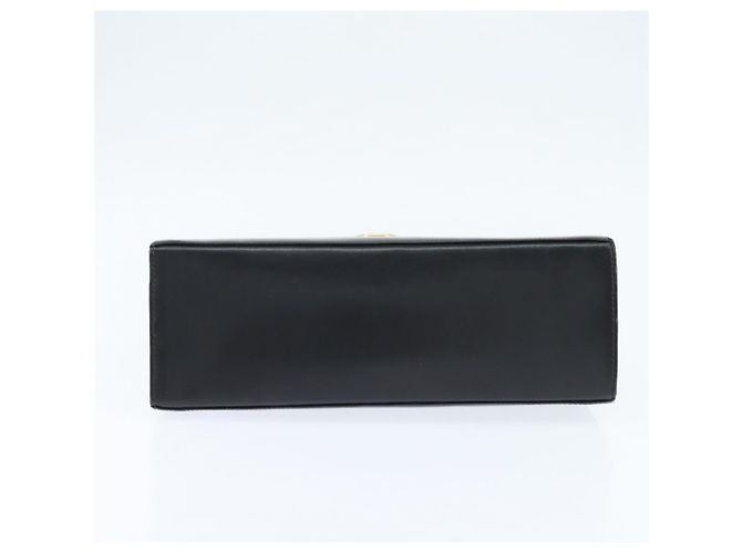 Salvatore Ferragamo Gancini Hand Bag Leather 2way Black Gold - vista 9