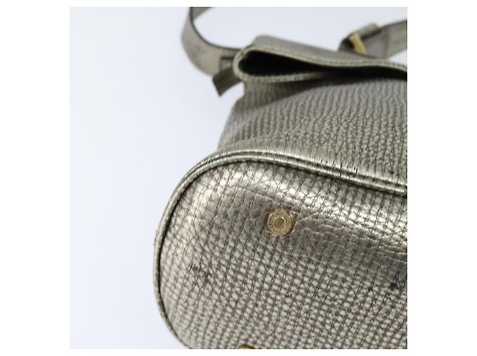 Bulgari BVLGARI Leoni Hand Bag Leather 2way Champagne Gold - vista 15