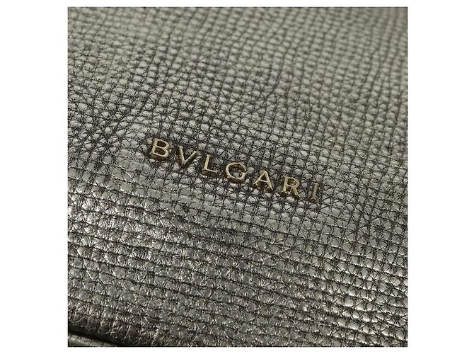 Bulgari BVLGARI Leoni Hand Bag Leather 2way Champagne Gold - vista 18