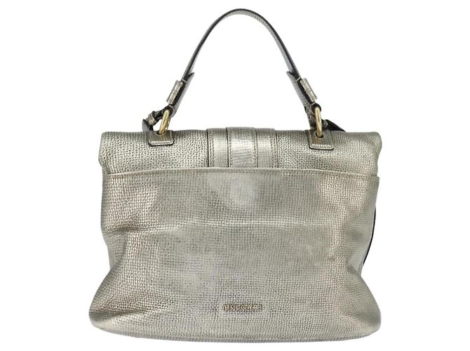 Bulgari BVLGARI Leoni Hand Bag Leather 2way Champagne Gold - vista 2