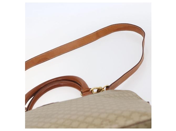 Céline CELINE Bolso de mano de lona Macadam PVC 2way Beige Oro - vista 10