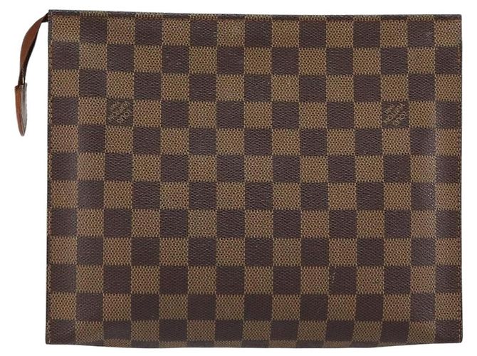 LOUIS VUITTON Damier Ebene Poche Toilette 26 Pouch N47543 LV - vista 3