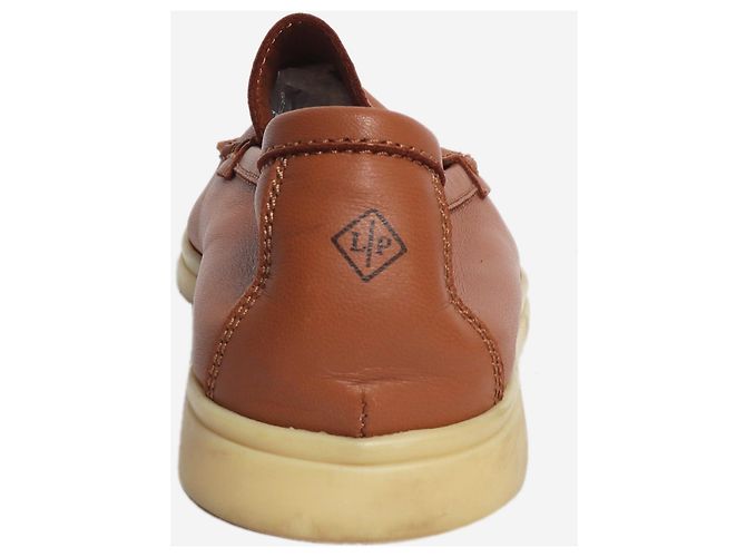Loro Piana Mocassini in pelle nappa marrone - size EU 39 (UK 6) - vista 3