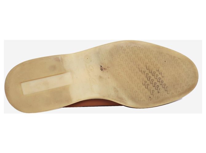 Loro Piana Mocassini in pelle nappa marrone - size EU 39 (UK 6) - vista 5