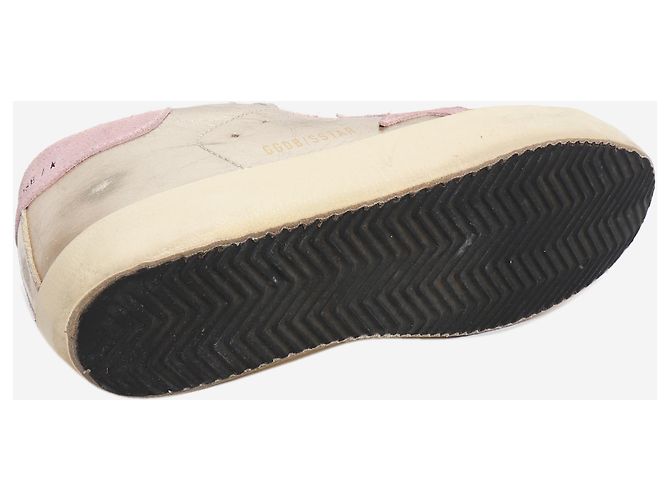 Golden Goose Sneakers metallizzate argento in camoscio - size EU 39 (UK 6) - vista 5