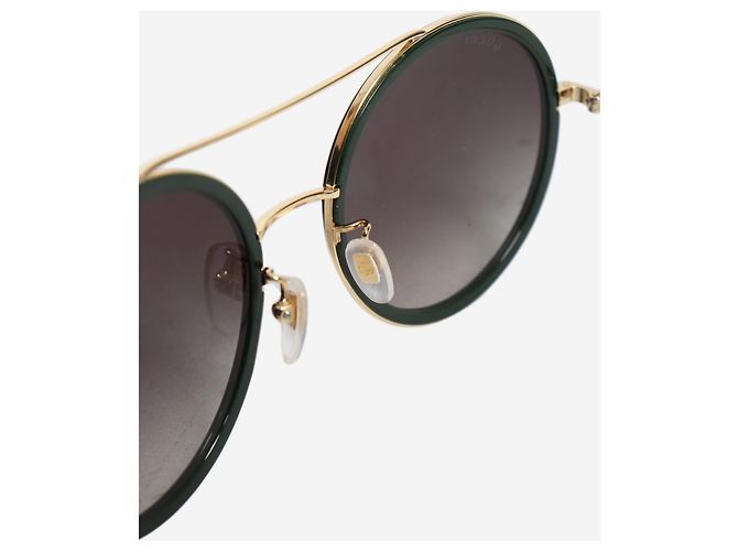 Gucci Gafas de sol redondas verdes - vista 6
