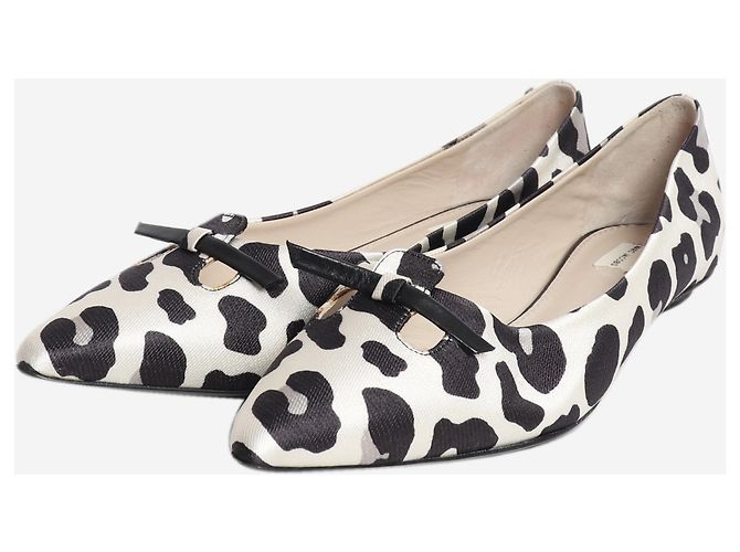 Marc Jacobs Vintage grey leopard-print ballet flats - size EU 37 - view 2
