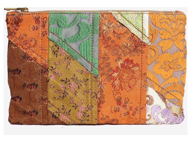 Prada Clutch in patchwork di broccato Multicolore - vista 2