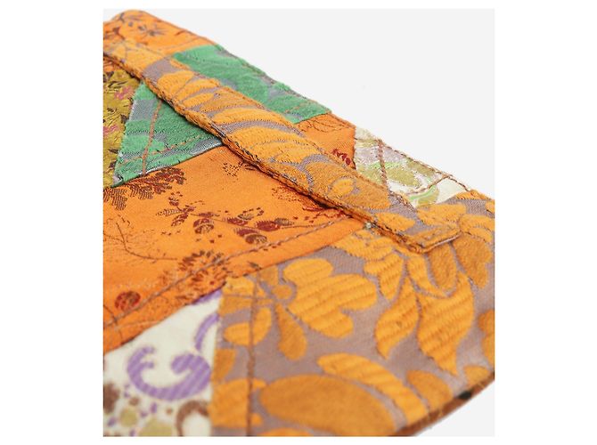 Prada Clutch in patchwork di broccato Multicolore - vista 3