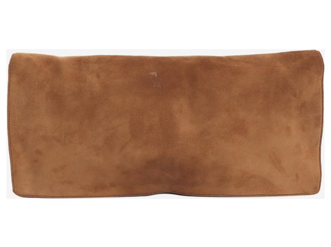 Prada Pochette vintage en daim marron - vue 3