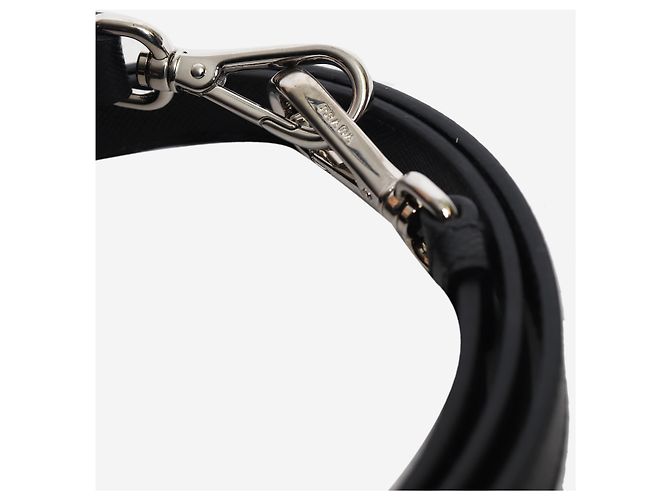 Prada Bandoulière de sac en cuir saffiano noir - vue 3