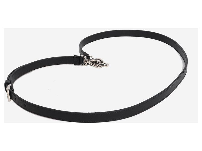 Prada Bandoulière de sac en cuir saffiano noir - vue 5