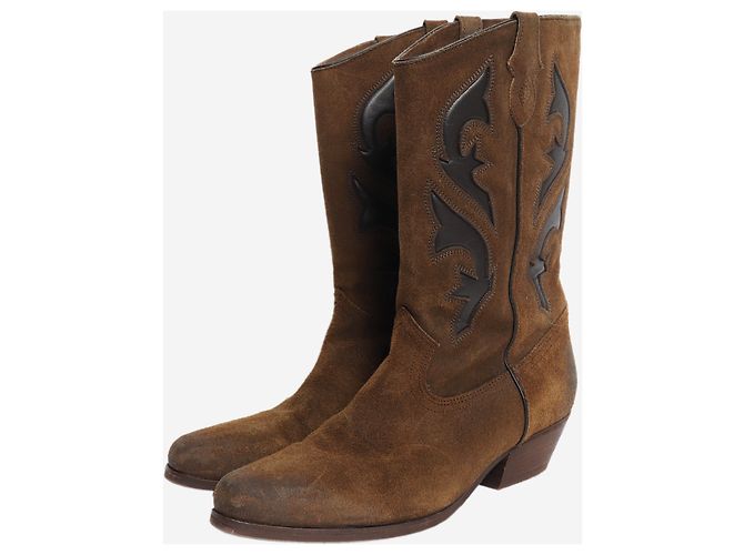 Ba&Sh Stivali Curtis in camoscio marrone - size EU 38 - vista 2