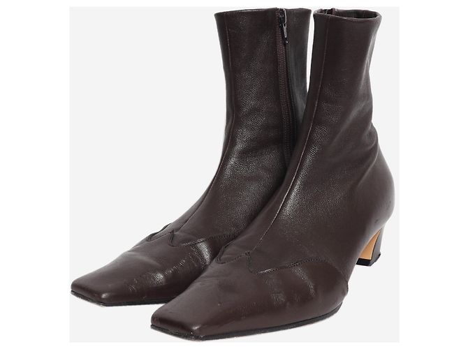 Khaite Botines Nevada chocolate oscuro - talla EU 38 Castaño - vista 2