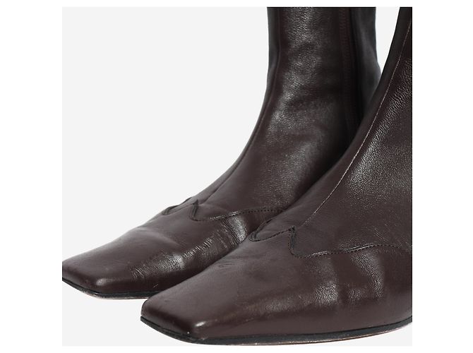 Khaite Botines Nevada chocolate oscuro - talla EU 38 Castaño - vista 3