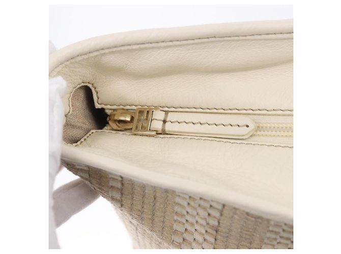 FENDI Tote Bag Canvas Beige Gold - vista 18