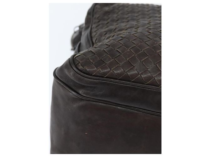 BOTTEGA VENETA INTRECCIATO Shoulder Bag Leather Dark Brown - vista 10