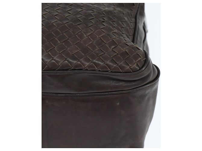 BOTTEGA VENETA INTRECCIATO Shoulder Bag Leather Dark Brown - vista 11