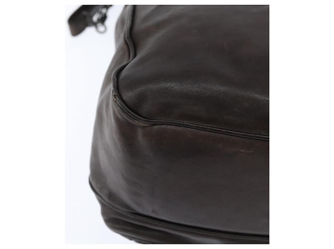 BOTTEGA VENETA INTRECCIATO Shoulder Bag Leather Dark Brown - vista 12