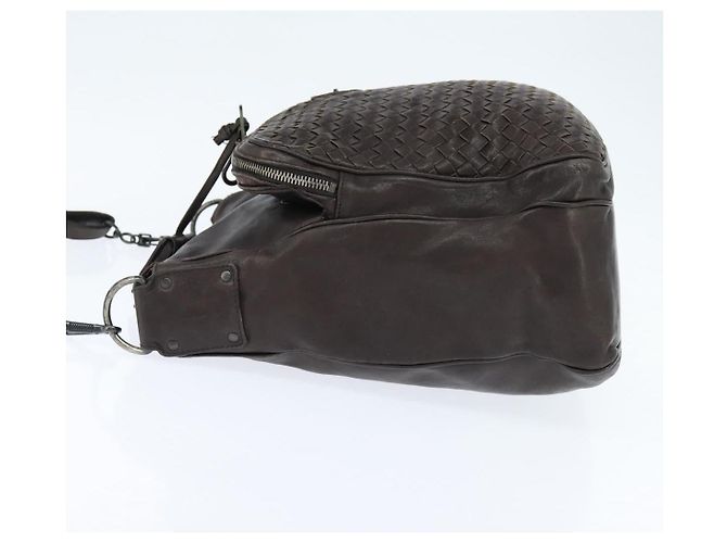 BOTTEGA VENETA INTRECCIATO Shoulder Bag Leather Dark Brown - vista 4