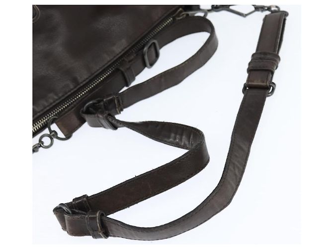 BOTTEGA VENETA INTRECCIATO Shoulder Bag Leather Dark Brown - vista 7