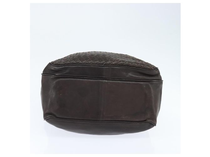 BOTTEGA VENETA INTRECCIATO Shoulder Bag Leather Dark Brown - vista 9