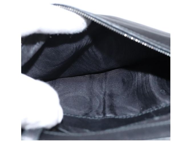 BOTTEGA VENETA INTRECCIATO Clutch Bag Leather Black - vista 14