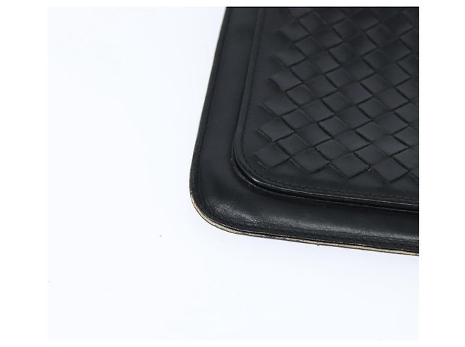 BOTTEGA VENETA INTRECCIATO Clutch Bag Leather Black - vista 8