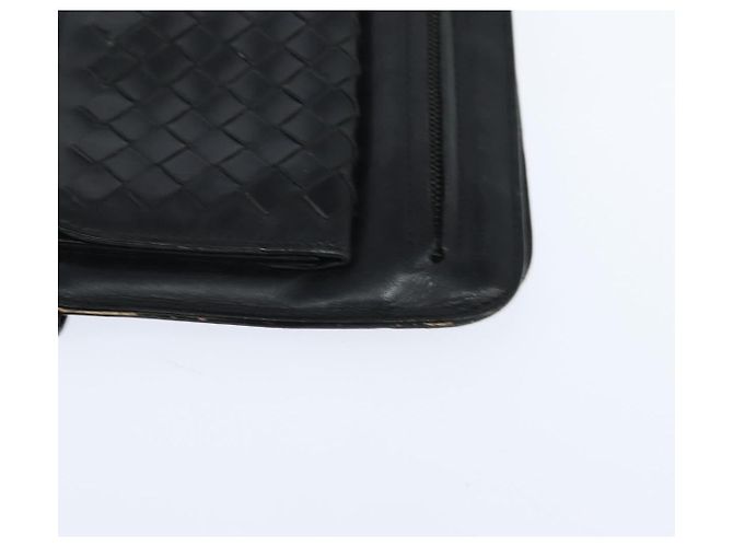 BOTTEGA VENETA INTRECCIATO Clutch Bag Leather Black - vista 9
