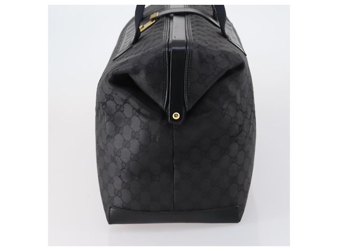 GUCCI GG Canvas Boston Bag Black Gold - vista 3