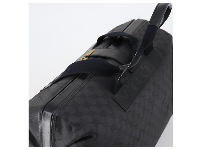 GUCCI GG Canvas Boston Bag Black Gold - vista 6