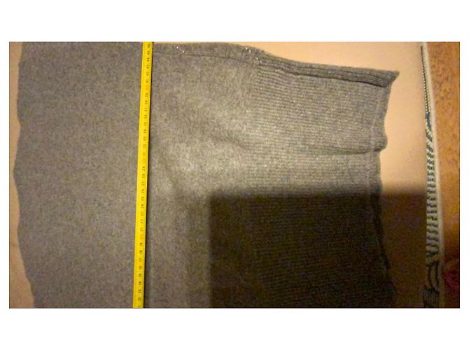 Pull Gucci en cachemire gris à motifs losanges Noir - vue 12