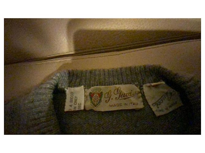 Pull Gucci en cachemire gris à motifs losanges Noir - vue 3