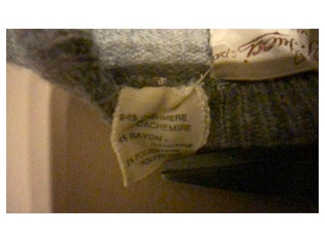 Pull Gucci en cachemire gris à motifs losanges Noir - vue 5