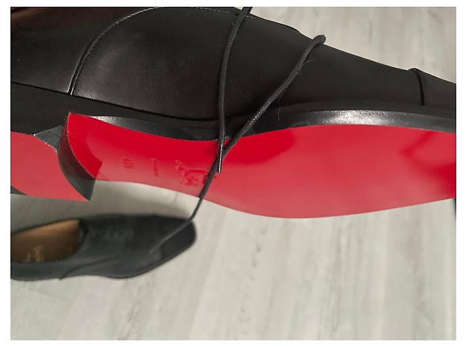Christian Louboutin Scarpe eleganti in pelle nera Nero - vista 9