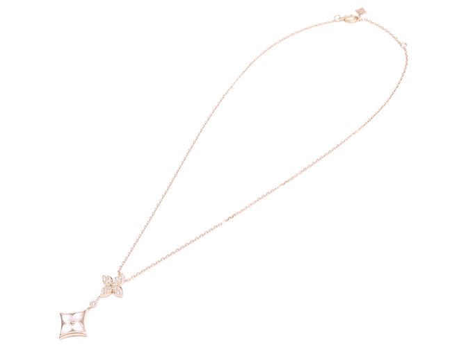 Collana con pendente Louis Vuitton in oro rosa e diamanti D'oro - vista 2