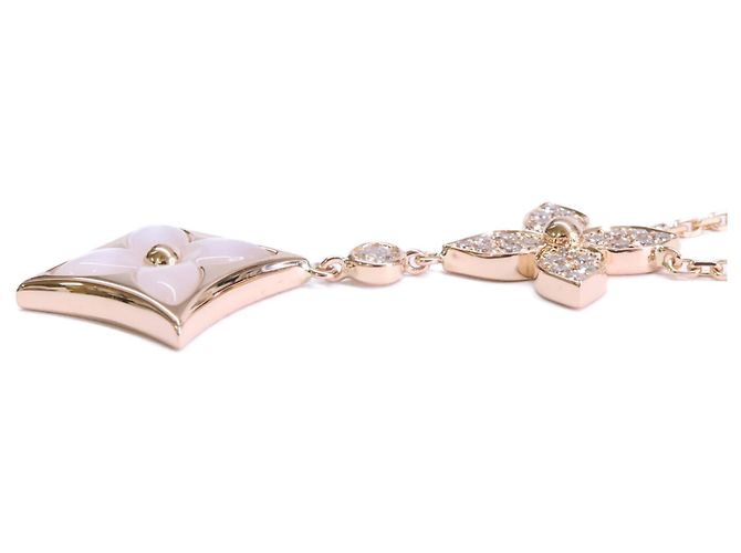 Collana con pendente Louis Vuitton in oro rosa e diamanti D'oro - vista 3