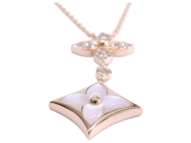 Collana con pendente Louis Vuitton in oro rosa e diamanti D'oro - vista 4