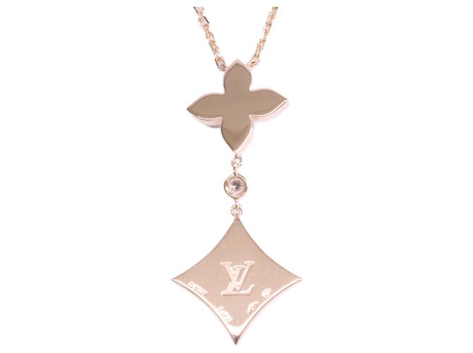 Collana con pendente Louis Vuitton in oro rosa e diamanti D'oro - vista 5