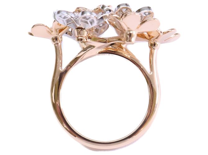 Anel Frivole Diamantes Van Cleef & Arpels Dourado - vista 6