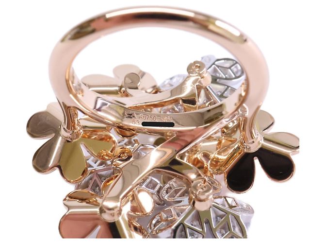 Anel Frivole Diamantes Van Cleef & Arpels Dourado - vista 7
