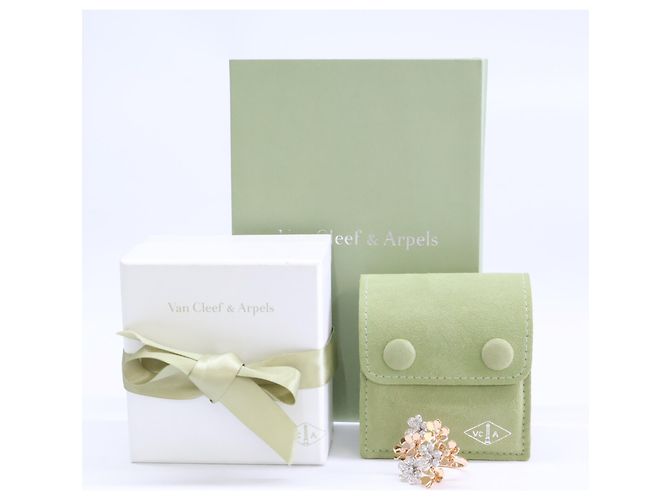Anel Frivole Diamantes Van Cleef & Arpels Dourado - vista 8