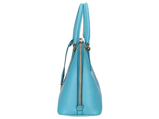 Bolso de hombro 2-Way Prada Saffiano Lux Turquesa - vista 2