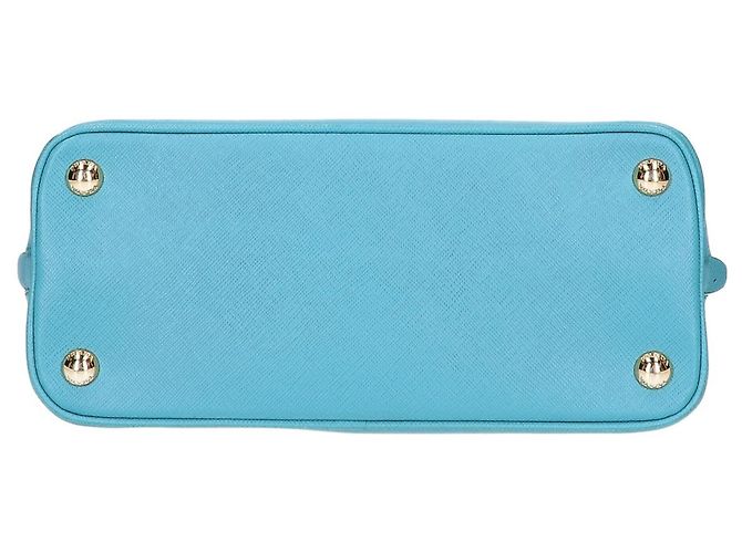 Bolso de hombro 2-Way Prada Saffiano Lux Turquesa - vista 5