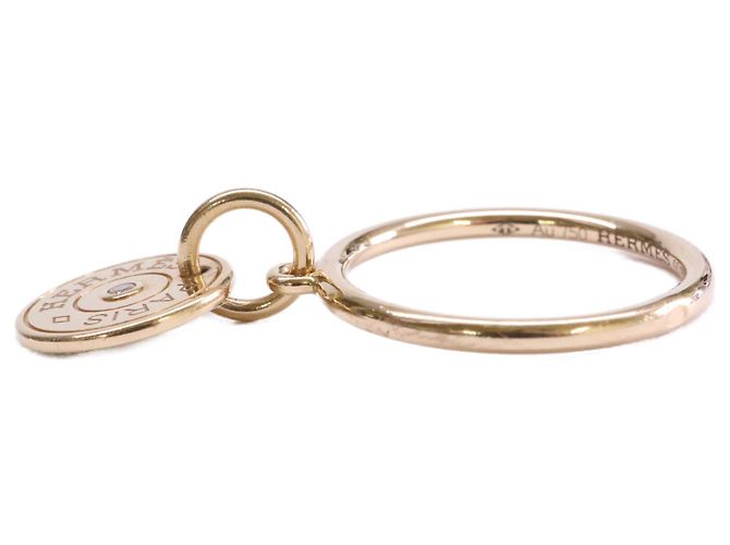 Ring Hermès Anello HERMES Au750 Gambard Clou de Selle Diamante D'oro - vista 4