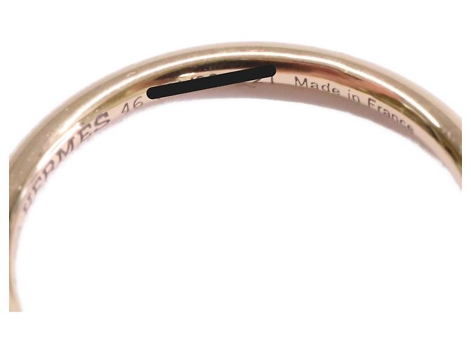 Ring Hermès Anello HERMES Au750 Gambard Clou de Selle Diamante D'oro - vista 6