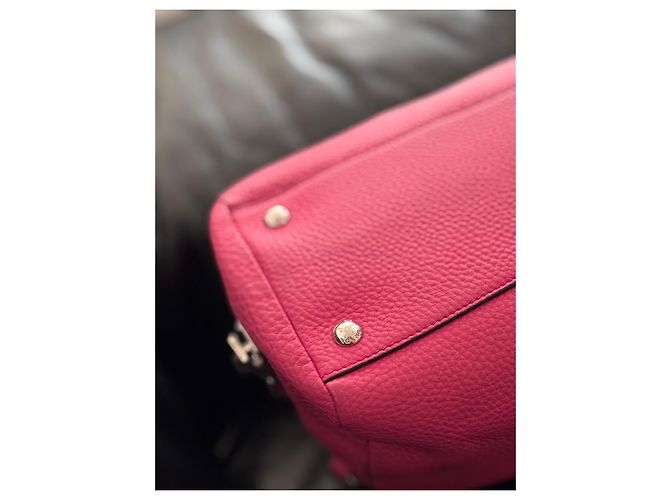 Prada Vitello Daino Bauletto Bolsa Satchel Rosa - vista 7